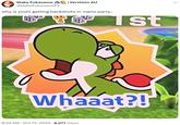 Tweet suggesting that a Mario Party Superstar sticker depicts Yoshi engaging in a sexual act