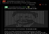 Attention Citizen CCP copypasta used by the AutoModerator bot in the /r/shitposting subreddit