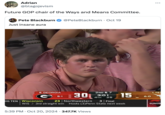Adrian @blagojevism Future GOP chair of the Ways and Means Committee. Pete Blackburn Just insane aura @PeteBlackburn · Oct 19 • Horn's 5 GEORGIA G BIG TEN Wisconsin 5130 23 | Northwestern 2ND & 7 3:01 4TH 25 3 | Final 15 6-0 WIS 3rd straight win Hosts (3) Penn State next week 1 TEX SUNDA • 5:39 PM Oct 20, 2024 347.7K Views • ...