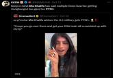 KEEM @KEEMSTAR⚫ Oct 23 Keep in mind Mia Khalifa has said multiple times how her getting Gangbanged has gave her PTSD. DramaAlert @DramaAlert Oct 23 ex p*rnstar Mia Khalifa wishes the U.S military gets PTSD.. 2 !! "I hope you go over there and get your little brain all scrambled up with PSTD" 0:51 9 И зи