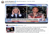 Justin Baragona Put it in The Louvre. @justinbaragona Oct 24, 2025 ... adidas FOX STEPHEN A SMITH ON THE STATE OF KAMALA'S CAMPAIGN Harinity NEWS BREAKING NEWS SEN LINDSEY GRAHAM COMING UP Aaron Rupar WEDNESDAY 0:37 WITH STAR OF ESPN'S "FIRST TAKE" HANNITY @atrupar • 12h Stephen A. Smith to Hannity: "I know you're not talking about someone being lucid and cogent and enunciating their thoughts with clarity and you're bragging about Donald Trump. We can't be watching the same stuff if that's what you're doing!"