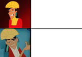 Blank Kuzco Likes/Dislikes Meme