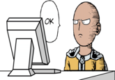 Computer Reaction Faces - Saitama "Ok" OK