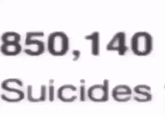 850,140 Suicides