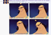 9209 -- When I'm trying to reach the minimum word count on an essay... submitted 9 years ago by bigblue 212 comments share save hide report crosspost hide all child comments Oh, right. The poison. The poison for Kuzco. The poison chosen especially to kill Kuzco. Kuzco's poison.