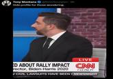 Tony Montana @9mmScorpion - 9h Side profile for those wondering. LIVE ED ABOUT RALLY IMPACT CAN rector, Biden-Harris 2020 7:13 PM PT V CIVIL LAWSUITS HAVE BEEN F NEWSNIGHT