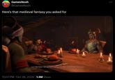 GamesNosh @GamesNosh Here's that medieval fantasy you asked for Taash: Non-binary. I just said. And I'm going to use "they" instead of "she" from now on. . 12:07 PM Oct 28, 2024 1.4M Views