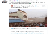 kira @kirawontmiss 4h · i'm actually speechless.. why is there no community note? i Crime Reports India Poop War in India • ⚫ 23h hurafe.medya Readers added context Ž Note not needed because it's true en.wikipedia.org/wiki/Pidakala_....