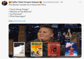 Meme falsely claiming that The Rizzler named his four favorite films