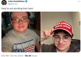 A tweet making fun of Maia Poet and another X user. The tweet reads, "they're not sending their best."