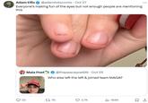 Adam Ellis �@adamtotscomix - Oct 27 Everyone's making fun of the eyes but not enough people are mentioning this Maia Poet @thepeacepoet99 Oct 25 Who else left the left & joined team MAGA? 0 30 176 3.7K 164K