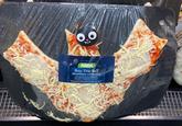 Bat Pizza ASDA Boo THe BaT FRICHTFULLY GOOD Pizza sink your fans Into CH Toto sance and eviLiSHEY May ho contain additional arg