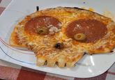 Skeleton Tortilla Pizza