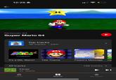 ↑ 12:25 Nintendo 64 Super Mario 64 MAR SUPER R ©1996 Nintendo Top tracks 36 tracks 54m 00 SUPER PER sup b M MA SUP MA das MARIO MARIO MA It's a Me, Mario! Title Theme All tracks Fever Dr. Mario Home Dear Mario: Please come to the castle. I've baked a cake for you. Yours truly.. Princess Toadsto Peach's Message Op 136 tracks > Search My Music
