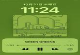 0:03 10月31日 木曜日 11:24 lestest SC: KIRBY O 0 OX04 GREEN GREENS || -1:10