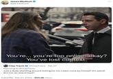 Kendall Roy Succession "You're Too Online" meme about a person arguing that a man eating an ice cream cone alone is weird