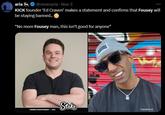 aria @neveraria • Nov 3 KICK founder 'Ed Craven' makes a statement and confirms that Fousey will be staying banned.. "No more Fousey man, this isn't good for anyone" GAMBLE RESPONSIBLY | #AD Stake YOUNGLA