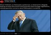 Today Türkiye Today ❤ @turkiyetodaycom Eliezer Feldstein, ex-Netanyahu spokesman, is detained for allegedly leaking sensitive documents that jeopardize Gaza hostage negotiations, raising opposition concerns about Netanyahu's complicity 5:33 PM • Nov 3, 2024 318 Views