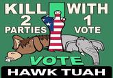 KILL WITH 2 1 PARTIES VOTE brett VOTE HAWK TUAH