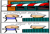 H MILLENIAL'S PIZZA PIZZA I'LL TAKE ONE HECKIN' BIG PEPPERINO, GOOD SIR! THAT'LL BE 12.95 I'M BROKE. Cyanide and Happiness Explosm.net
