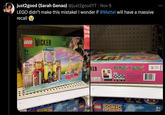 just2good (Sarah Genao) @just2goodYT • Nov 9 LEGO didn't make this mistake! I wonder if @Mattel will have a massive recall LEGO WICKED 7+ 75681 Glinda, Elphaba & Nessarose at Shiz Uni 304 pcs/pzs Building Toy Jouet de construction Juguete para Hodels do not feat CONIC 8+ LEGO Ne low pric KED LEGO.com/2004 CANNEZAO LEGO SONIC THE HEDGEHOG 9 9 9 ADENTRO 6512674 LEGO.com/service 73419840146 53286 040285 RECKLED ROUGE 8+ 76996