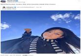 A post recognizing resemblance between the Korean girl's outfit in this image and the one worn by Gru in _Despicable Me_ films.