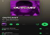 A fake screenshot of a Spotify screen playing the non-existent Tyler, The Creator album Outcast.