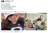 Neekolul / "OK Boomer" Girl neekolul⚫⚫ @neekolul For my people For my parents For Reproductive Rights For Human Rights And so much more... #Kamala Harris2024 #Election2024 • 11:13 PM ⚫ Nov 5, 2024 252.3K Views Can you choose NOT to vote? Yes, but that's a sure way to lose your own voice and to not have a say. ...