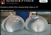 Hara Rae Sol @HaraRaeSol V-Tuber Vtubers when the viewership slips a 'lil 4000cc breast implants. Follow