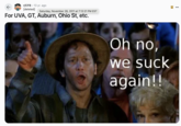 ← r/CFB 13 yr. ago [deleted] Saturday, November 26, 2011 at 7:12:21 PM EST For UVA, GT, Auburn, Ohio St, etc. Oh no, we suck again!! 미