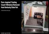 P----Inspired 'Casting Couch' Miniature Removed from Kentucky State Fair The Bearded Miniaturist strikes again. By Luis Prada August 23, 2024, 2:30pm enney KENTUCKY STATE FAIR Louisville 2024 PLACE Mobhine PLEASE DO NOT TOUC
