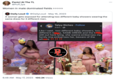 Panic! At The TL @Puff_Iya Women in male dominated fields >>> Daily Loud @DailyLoud May 16, 2023 ÷ A woman gets exposed for attending two different baby showers wearing the same dress for 2 different men. Tatyy Riches. Follow 44m. Like I said.. two different baby showers, two different nis, SAME DRESS and the b still out here lying, she wanna embarrass my family ima embarrass her, beware of the whos!!!!!! DAILY LOUD Est. 2012 .• 6:48 AM • May 17, 2023 100.2K Views Milake Helland