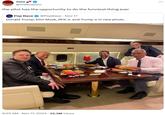Jozu @thaboyjozu the pilot has the opportunity to do the funniest thing ever Pop Base @PopBase - Nov 17 Donald Trump, Elon Musk, RFK Jr. and Trump Jr in new photo. 6:55 AM - Nov 17, 2024 22.2M Views