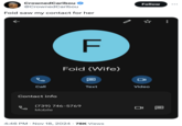 A tweet made in reference to the term "foid." "Foid" is a shortened form of the "internet slang":https://knowyourmeme.com/memes/internet-slang term "femoid":https://knowyourmeme.com/memes/femoid, a derogatory term coined by "incel":https://knowyourmeme.com/memes/cultures/involuntary-celibacy-incel communities to refer to women. 