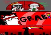 I know how to escape, Hofnarr.... grab my beard 1 We should skidaddle before the agents get us What? Uh okay? Fin GRAB! NATURALLY!