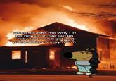 A meme featuring a female version of the "chill guy":https://knowyourmeme.com/memes/just-a-chill-guy-my-new-character character. The meme reads, "when he asks me why i lit his house on fire but im really just a chill girl that wanted him to stay warm"
