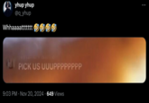 yhup yhup @q_yhup Whhaaaattttttt 500 PICK US UUUPPPPPPPP 9:03 PM Nov 20, 2024 649 Views • •
