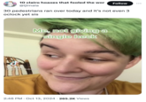 A tweet featuring a "reaction meme":https://knowyourmeme.com/memes/reaction-images sourced from a TikTok made by "Cedarthebarefoot":https://knowyourmeme.com/memes/cedarthebarefoots-gerblin-lemon-cake-tiktok. The TikToker is best known for their "Gerblin Lemon Cake":https://knowyourmeme.com/memes/cedarthebarefoots-gerblin-lemon-cake-tiktok video from 2021. The video was originally posted in August 2021, showing the TikToker's reaction to "Trolls who are triggered" by their content. The reaction image reads "Me, not giving a single heck," and saw "ironic":https://knowyourmeme.com/memes/ironic-memes usage in the early 2020s.