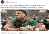 cay @koralinadean not really gagged about the emmys tonight. might not even watch and just monitor the filmupdates tweets II GIF 040 AC 2:24 AM Sep 16, 2024 6,918 Views SHOWSPEED