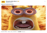 A "Minion":https://knowyourmeme.com/memes/minions screaming "MUSTARDDDDD" related to "rapper":https://knowyourmeme.com/memes/cultures/rap-hip-hop "Kendrick Lamar":https://knowyourmeme.com/memes/people/kendrick-lamar screaming "Mustard" on the track "tv off."