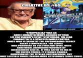 UNCENSORED CREATIVE BS #69 Spike DVD STAN LEE'S STRIPPERELLA SEASON ONE "STRIPPERELLA' WAS AN ADULT ANIMATED SERIES CREATED BY STAN LEE FOR VIACOM'S SPIKE TV NETWORK. THE LEAD CHARACTER IS A STRIPPER NAMED EROTICA JONES WHO IS SECRETLY THE SUPERHEROINE/SECRET AGENT STRIPPERELLA. THE SERIES WAS PRODUCED BY THE FIRM AND SPIKE, WITH ADDITIONAL ANIMATION PROVIDED BY NICKELODEON DIGITAL. IT WAS RATED TV-MA IN THE UNITED STATES. IT STARRED PAMELA ANDERSON AS THE TITULAR SUPERHEROINE, BUT ONLY LASTED A SINGLE SEASON WITH 13 EPISODES (2003-2004).