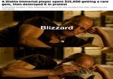 A Diablo Immortal player spent $15,000 getting a rare gem, then destroyed it in protest STREAMER QUIN69 THEN IMMEDIATELY DELETED HIS CHARACTER AND UNINSTALLED THE GAME Blizzard