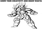 SHOW YOUR CREATIVITY AND DRAW VEGETA