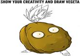 SHOW YOUR CREATIVITY AND DRAW VEGETA