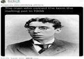 Real Ben @AtRealBen In case you were wondering, yes he is. The man who coined the term the melting pot in 1908 5:20 PM - Aug 26, 2024 · 966.1K Views