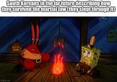 imgflip.com South Koreans in the far future describing how they survived the martial law (they slept through it) 1:
