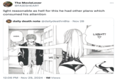 The MovieLover @FAIESHEART light reasonable as hell for this he had other plans which consumed his attention • daily death note @dailydeathnote · Nov 28 MISA. 12:06 PM ⚫ Nov 29, 2024 1M Views LIGHT! ♡ ...