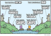 OUR BLESSED LGBT.REP OUR GLORIOUS TROPES OUR GREAT FANBASE OUR NOBLE INTIMACY OUR HEROIC THEIR BARBAROUS YAOI THEIR WICKED TROPES THEIR PRIMITIVE FUJOSHI THEIR BACKWARD FETISHISM THEIR BRUTISH SHIPS SHIPS TOM GAULD