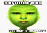 THAT FEELING WHEN LOBOTOMY IS TOMORROW