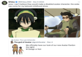 ארו M1das @M1das_OW2 · Dec 6 2024 wow. i can't believe they would make a disabled avatar character. the woke has come for my beloved childhood show. Avatar: The Last Airbender The god of Avatar @godofavatar • Dec 4 We officially have our look of our new Avatar Pavi(on the right) W Design or Not